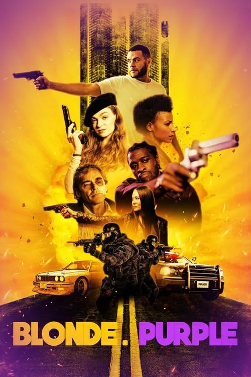 BLONDE. Purple poster